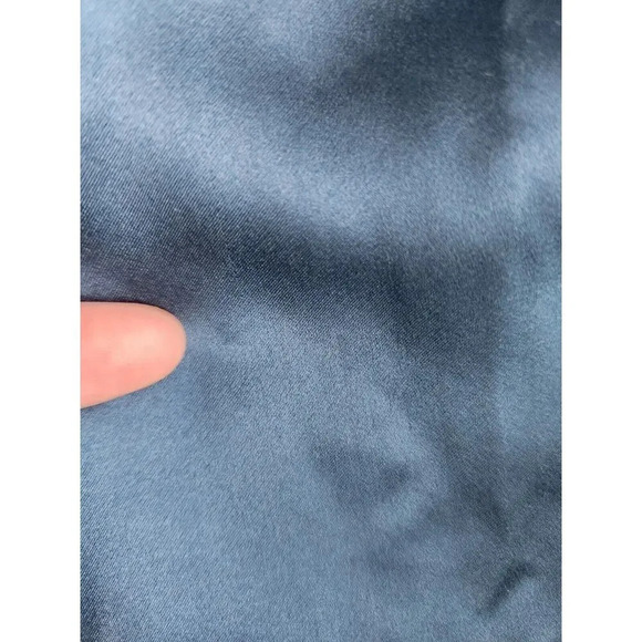 NWD By Anthropologie Mock-Neck Draped Silk Dress Size 8 Slate #GC212 - Picture 10 of 14